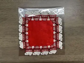 치카자와 레이스 팝콘 레드 가챠푸치 타월 손수건