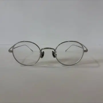 JINS 실버 메탈 오벌 프레임 안경