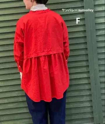 선밸리 sunvalley 옥스 셔츠 블라우스 튜닉