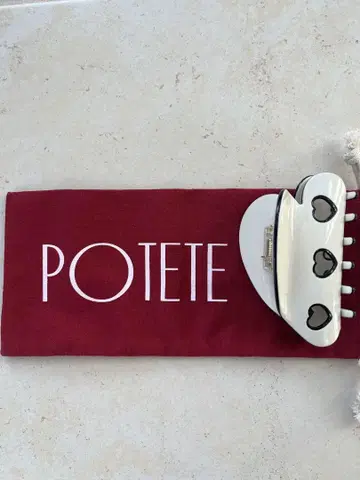 POTETE 포테테 하트형 헤어 클립
