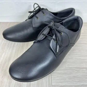 무인양품 레이스업 슈즈 가죽 블랙 라운드토 23.5cm