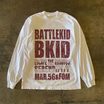 BATTLEKID BKID 롱 슬리브 T셔츠