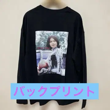 안느 대원의 백 프린트 블랙 긴팔 티셔츠 /2XL