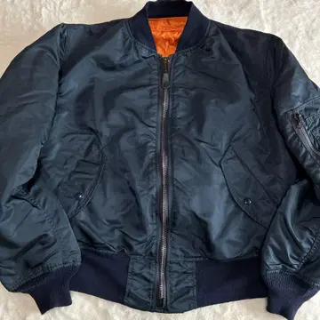 90S USA ALPHA 플라이트 자켓 MA-1 네이비 M 사이즈