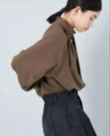CITEN 2WAY 블라우스 브라운 FREE