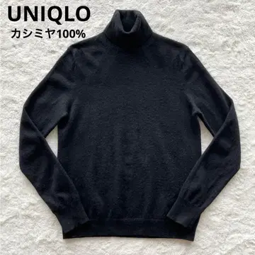 유니클로 캐시미어 100% 빅 사이즈 터틀넥 니트 블랙 XL