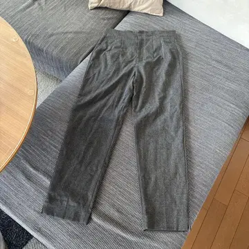 자라 그레이 플리츠 와이드 팬츠