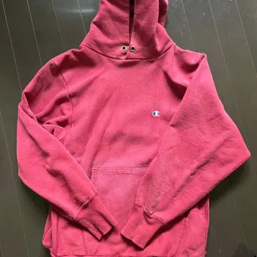 Champion reverse weave 빨간색 후드티