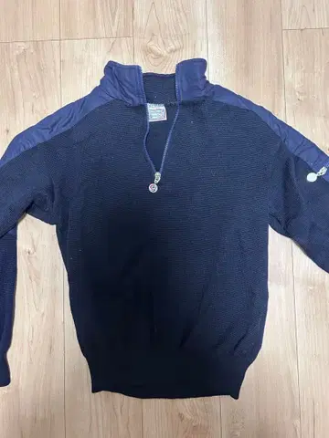프랑스제 COLLECTION SPORT 하프 지퍼 니트 스웨터