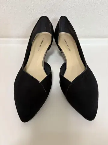블랙 펌프스 힐 4.5cm