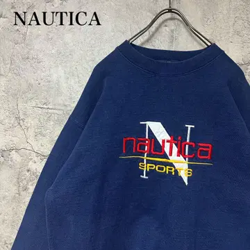 [초인기] NAUTICA 노티카 맨투맨 자수 USA제 구제 의류 90s