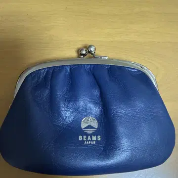 BEAMS 네이비 가마구치 지갑
