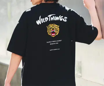 [ 새상품급 ] WILD THINGS 블랙 T셔츠 S사이즈 착용 2회