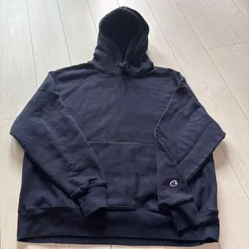 Champion 리버스 위브 후드티 네이비 XL