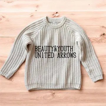 BEAUTY&YOUTH UNITED ARROWS 청키 아제 니트
