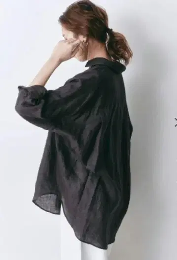 Spick & Span 스피츠앤스팬 린넨 카슈쿨 빅 셔츠