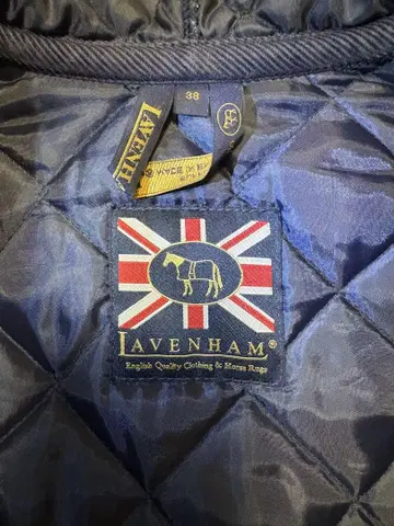 LAVENHAM 네이비 퀼팅 자켓 38