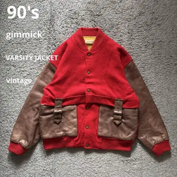90's 기믹 바시티 자켓 스타디움 자켓 변형 레트로 빈티지