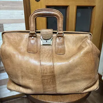 가죽 보스턴 백 브라운