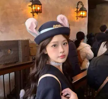 디즈니 주토피아 주디 경찰관 모자 할로윈 분장 코스프레