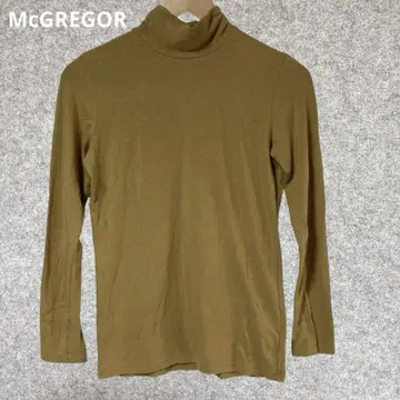 McGREGOR 머스타드색 터틀넥 긴팔 셔츠