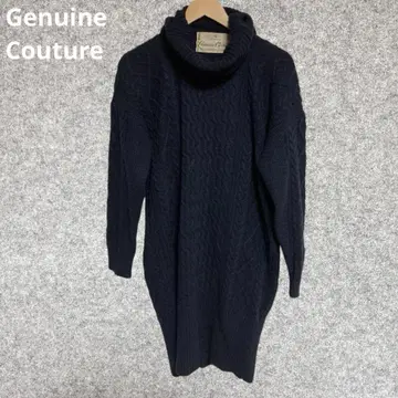 Genuine Couture 네이비 니트 원피스