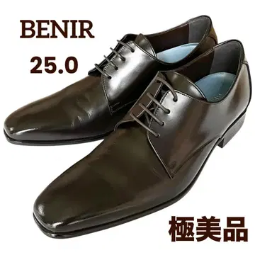 [컨디션 최상] BENIR 웨딩 슈즈 플레인토 힐업 가죽
