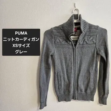 [ 새상품급 중고 ] PUMA 니트 가디건 XS 사이즈 그레이