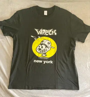 Wreck Records T셔츠 L 사이즈 블랙