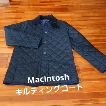 Macintosh 네이비 퀼팅 자켓
