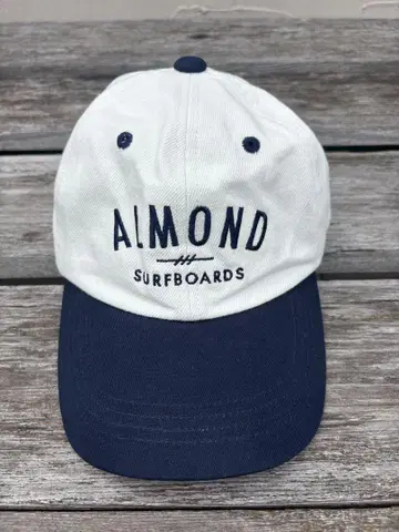 ALMOND 야구 모자 화이트/네이비 미사용 새상품 택 없음