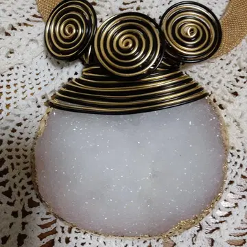 새상품 (Handmade 작품) 마노 스월 디자인 목걸이 (고져스)