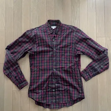 Steven alan 깅엄 체크 셔츠