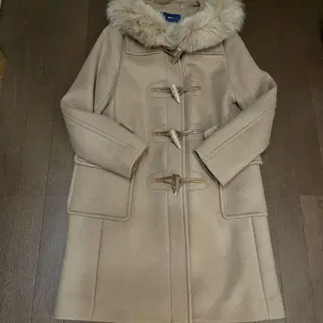 SHIPS 베이지 더플 코트 퍼 포함