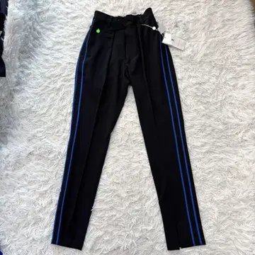 새상품 마크앤로나 팬츠 스트레치 블랙 사이드 라인 골프