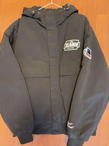 XLARGE 충전솜 로고 후드 자켓 블랙 M 새상품급