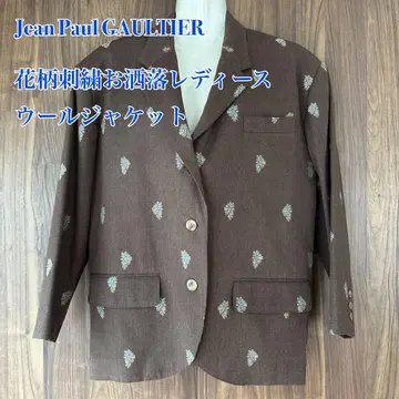 Jean Paul GAULTIER 꽃무늬 자수 울 자켓