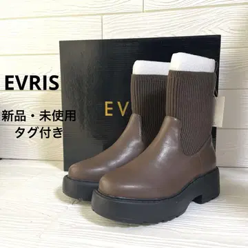 [ 새상품 미사용 ] EVRIS 리브 삭스 미들 부츠 숏부츠