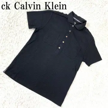 ck Calvin Klein 카라 부착 티셔츠 블랙 L B616