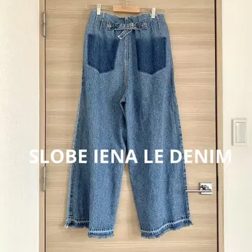 슬로브 이에나 LE DENIM 배기 데미지 데님 팬츠