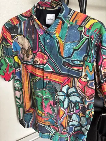 Paul Smith 아트 패턴 반팔 셔츠 L