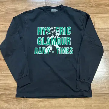 HYSTERIC GLAMOUR 블랙 긴팔 티셔츠 M