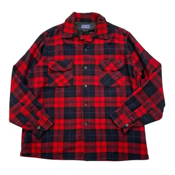 [ PENDLETON ] 50s 보드 셔츠 울 빨간색 L