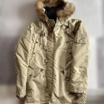 X-girl 베이지 모즈 코트