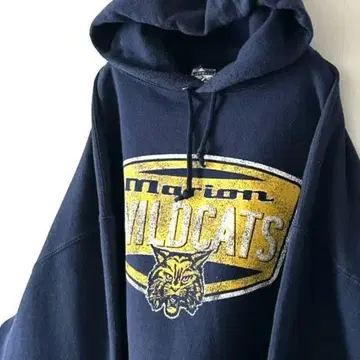 저지즈 WILDCATS 맨투맨 후드티 XL 네이비 구제 의류