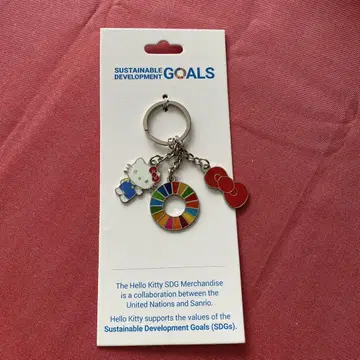헬로키티 SDGs 키링 유엔 엑스포 한정판