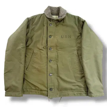 미사용급 Buzz Rickson's N-1 덱 자켓 카키 M