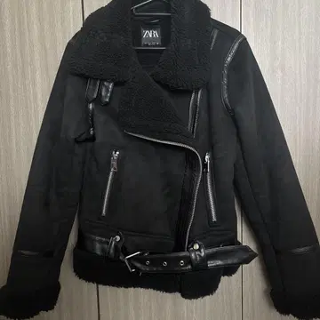ZARA 블랙 싱글 라이더 자켓 S