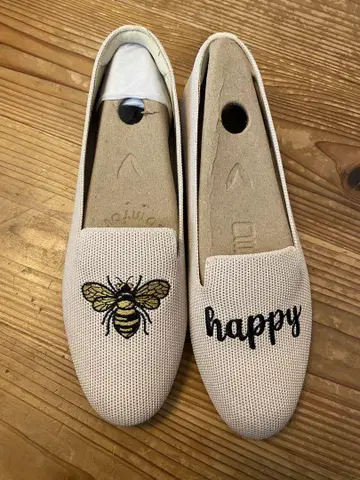 VIVAIA 아이보리 플랫슈즈 EU38