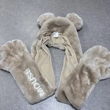 디즈니 푸우 팬캡 머플러
